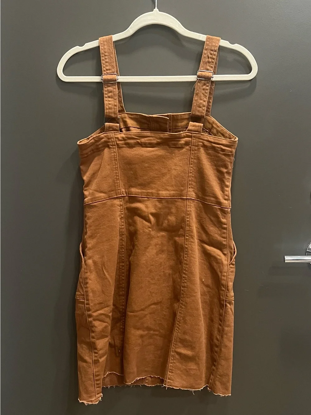 Alter’d State Rust Button-Front Mini Dress – Size Small - Picture 2 of 3
